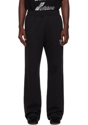 We11done Black Collegiate Sweatpants