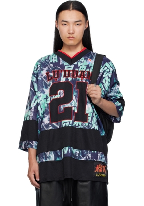 LU'U DAN Multicolor Hockey L-D T-shirt