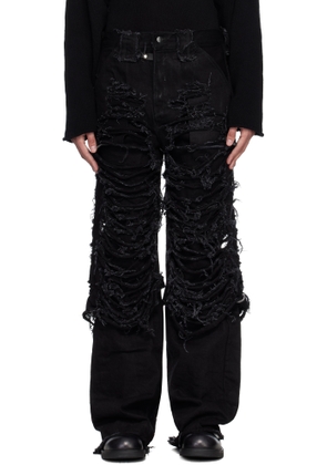 Swampgod Black Destroyed Fisolo Jeans