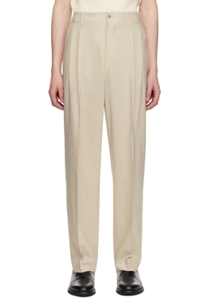 Golden Goose Beige Wool Blend Trousers