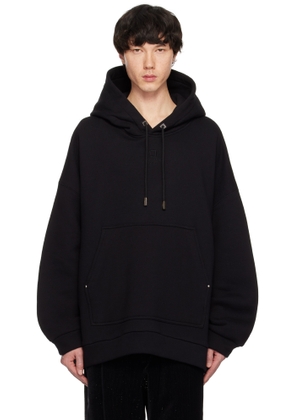 WOOYOUNGMI Black Cotton Hoodie