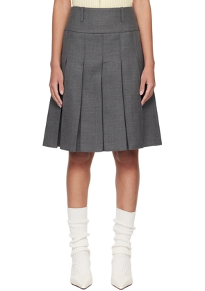 Fax Copy Express SSENSE Exclusive Gray Midi Skirt
