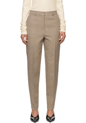 TOTEME Beige Low-Waist Tailored Trousers