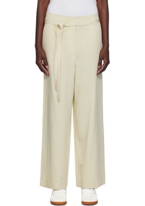 TOTEME Off-White Fluid Tie-Waist Trousers