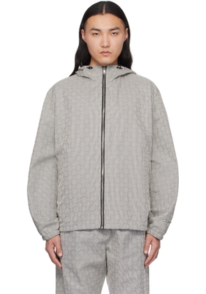 Givenchy Gray Monogram 72 Jacquard Jacket