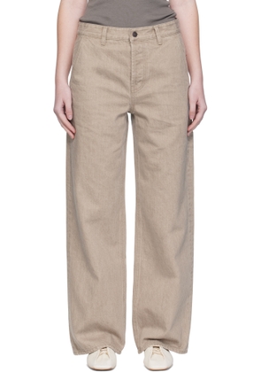 Arch The Beige Midrise Jeans