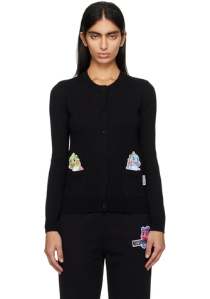 Moschino Black Patch Cardigan