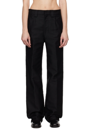 LEMAIRE Black Straight Trousers