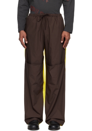 SC103 SSENSE Exclusive Brown & Yellow Prize Trousers