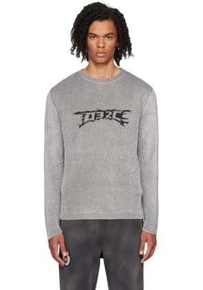 032c Gray Nerve Shatter Crewneck