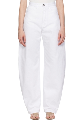 ALAÏA White New Round Jeans