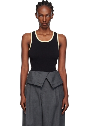 JW Anderson Black Contrast Trim Tank Top