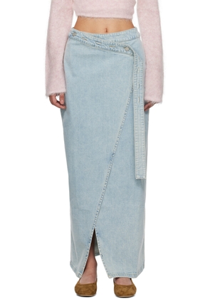 Holzweiler Blue Briela Denim Maxi Skirt
