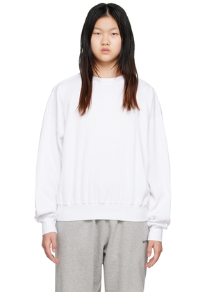 We11done White Crewneck Sweatshirt