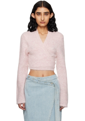 Holzweiler Pink Wrap Cardigan