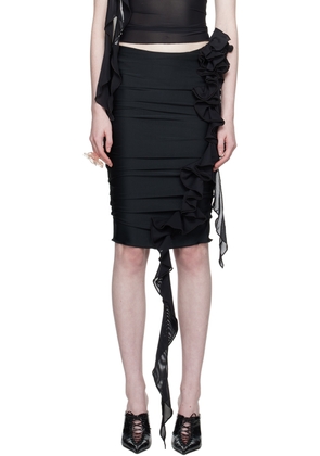 Fancì Club Black 'The Colt' Midi Skirt