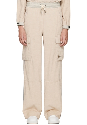 Moncler Grenoble Beige Drawstring Lounge Pants