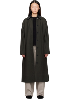 Maria McManus Khaki A-Line Swing Trench Coat