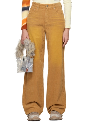 We11done Brown Washed Trousers