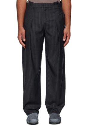 SONIA CARRASCO Gray Pleated Trousers