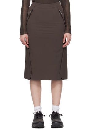 ROA Brown Y Zip Sport Skirt