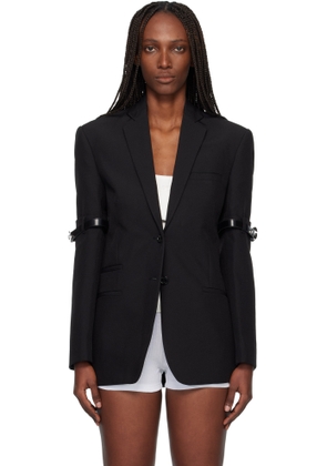 Coperni Black Logo Belted Blazer