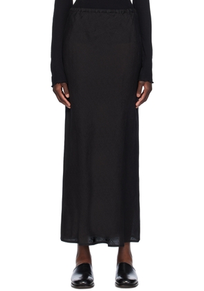 Baserange Black Dydine Maxi Skirt
