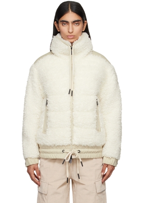 Moncler Grenoble Off-White Teddy Faux-Shearling Down Jacket