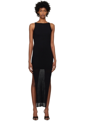 Hugo Black Cutout Maxi Dress