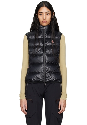 Moncler Grenoble Black Logo Patch Down Vest