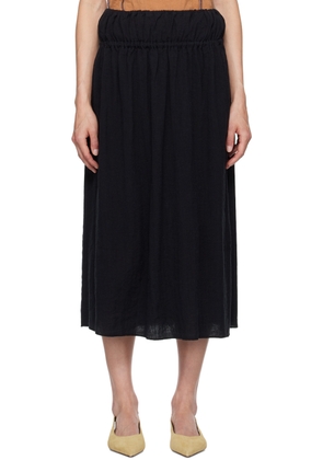 Baserange Black Diph Midi Skirt