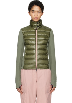 Moncler Grenoble Green Padded Zip-Up Down Jacket