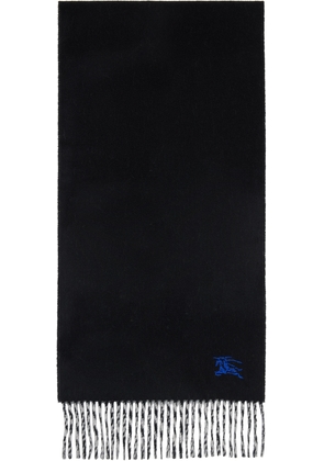 Burberry Black & Gray Cashmere Scarf