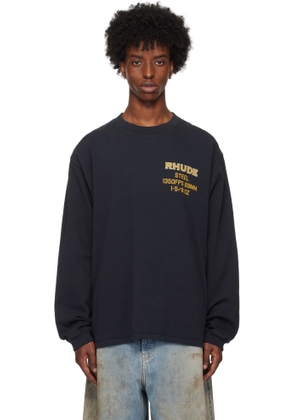 Rhude Black 'Rhude Steel' Ls T-shirt