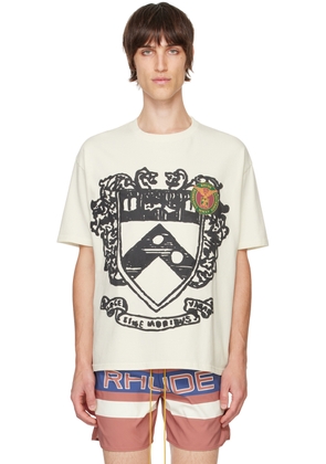 Rhude Off-White Runway Crest T-shirt