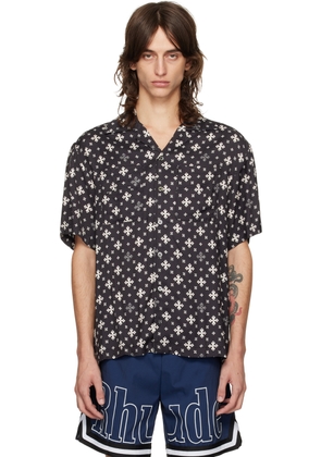 Rhude Black & White Patterned Shirt