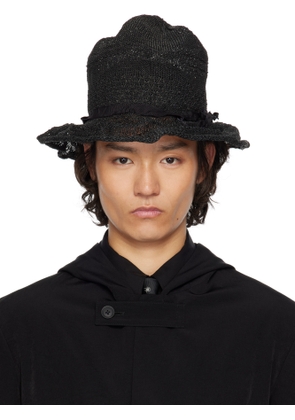 YOHJI YAMAMOTO Black Paper PE Mountain Hat
