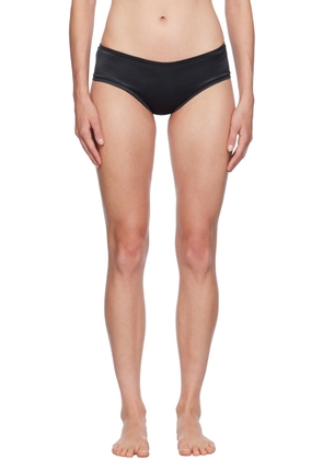 Yasmine Eslami Black Annabelle Satin Briefs