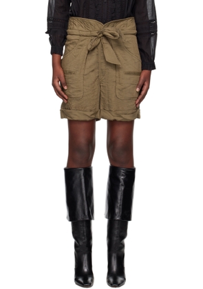 Isabel Marant Etoile Khaki Sereni Shorts