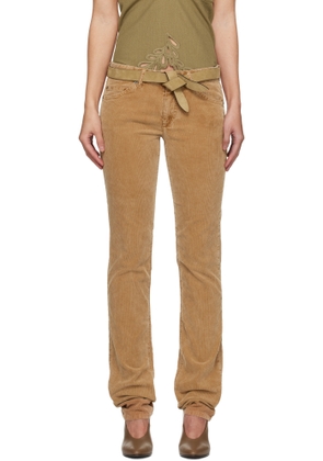 Isabel Marant Etoile Tan Leniya Trousers