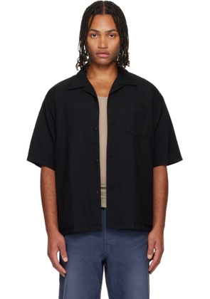 visvim Black Wallis Short Sleeve Down Shirt