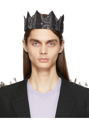 Givenchy Black Crown Bandana Headband