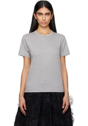 COMME des GARÇONS PLAY Gray 'Heart On Back' T-Shirt