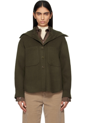 Joseph Khaki Light Double Face Henri Jacket