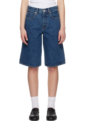 SLVRLAKE Blue Baggy Grace Denim Shorts