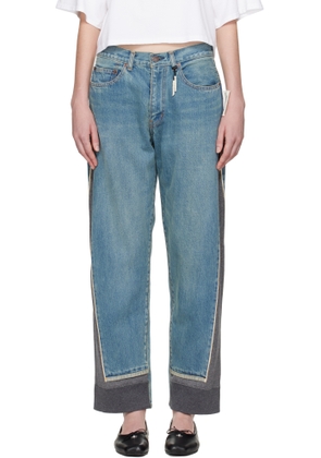 UNDERCOVER Blue & Gray UP2E1503 Jeans