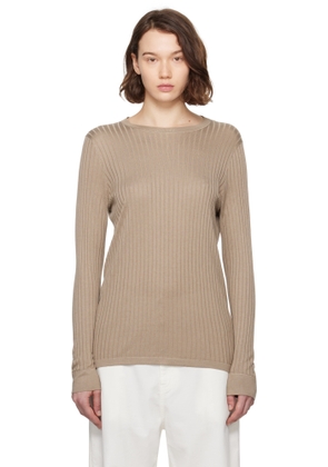 The Row Beige Keya Sweater