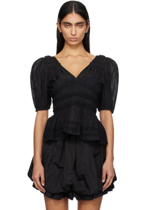 SEA NY Black Nomi Blouse