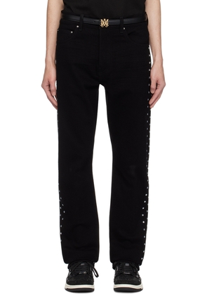 AMIRI Black Star Crystal Slim Jeans