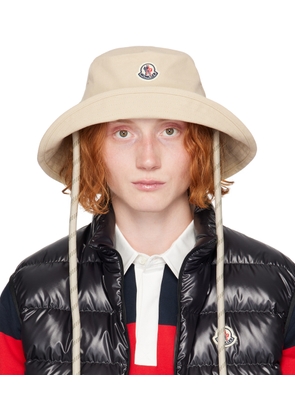 Moncler Beige Self-Tie Bucket Hat